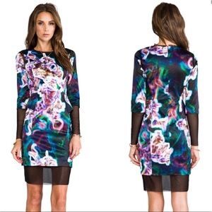 Milly Floral Multicolor Dress peplum
